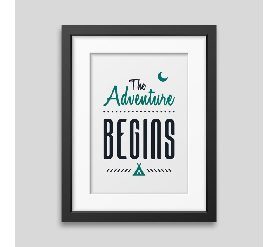 Affiche encadrée The adventure begins